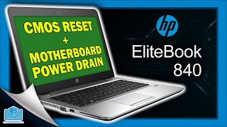 HP 840 G3  CMOS Reset  Motherboard Power Drain [upl. by Zoellick241]