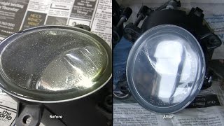 How to Restore amp renew chipped scratched or yellowed light lenses [upl. by Farkas]