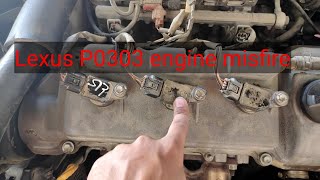 Lexus ES P0303 Cylinder 3 Misfire Detected  SOLVED [upl. by Melesa]