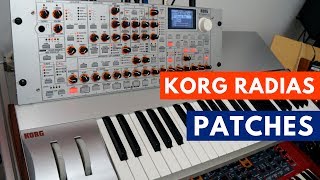 Korg Radias  28 free custom patches [upl. by Frazer]