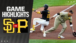 Padres vs Pirates Game Highlights 8724  MLB Highlights [upl. by Asiela]