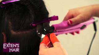 Tutorial  Extension de Cheveux à Chaud  Keratine [upl. by Verina]