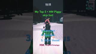 My Top 5  1 Honourable Mention Piggy Branched Realities skin list roblox piggybranchedrealities [upl. by Nommad]