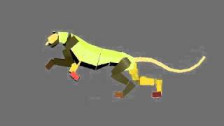 3ds Max Biped and Quadruped Animations  Panther Run [upl. by Aracot]