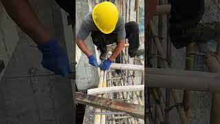 The Scaffolder Assembling The Scaffold At The Construction Site [upl. by Notgnimer]