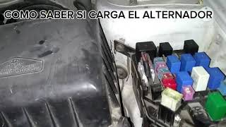 COMO SABER SI EL ALTERNADOR CARGA [upl. by Notxarb]