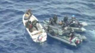 Video shows French capturing Somali pirates [upl. by Eiramanitsirhc58]