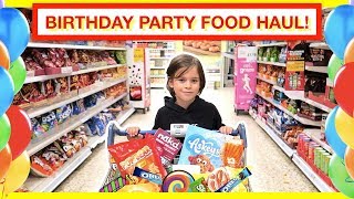 OUR KID DOES THE FOOD SHOPPING FOR HIS BIRTHDAY PARTY 🎉🎂😃 [upl. by Eetsirk]