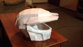 REAL LIFE Halo 4 Mark V Helmet Update 1 [upl. by Noicpecnoc]