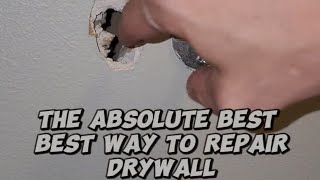 drywall hole repair step by step drywall howto drywallrepair hole holerepair diy repair [upl. by Eicul]