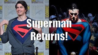 SDCC 2019 Brandon Routh is Kingdom Come Superman in Crisis on Infinite Earths [upl. by Nhepets]