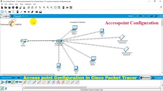 Access point Configuration in cisco packet tracer  Technical Hakim  ccna AccesspointConfiguration [upl. by Eob509]