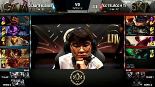 GAM vs SKT  2017 MSI Group Stage  GIGABYTE Marines vs SK Telecom T1 [upl. by Diarmid]