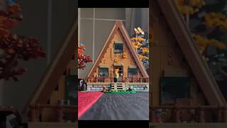 LEGO AFrame Cabin  The Final Ep  watch till end to see results aframecabin lego speedbuild [upl. by Htezil]