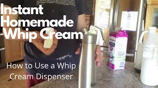 ICO Whipped Cream Dispenser Review Recipe Video [upl. by Franciskus848]