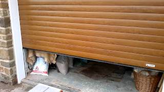 Electric roller garage door with safety edge003mp4 [upl. by Aneris19]