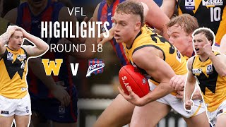 Round 18 VFL Highlights Werribee vs Port Melbourne [upl. by Ttsepmet]