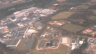 Landing at Flughafen Weeze Weeze Airport Germany  25th March 2013 [upl. by Aniroz]