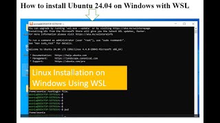 Install ubuntu on Windows Subsystem WSL [upl. by Welles362]