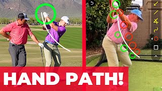 HAND PATH In Golf Swing Explained Best Plane From Takeaway To Slot [upl. by Seldun]