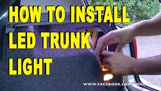 How to Install LED Strip light in to your Boot \ Trunk [upl. by Wareing]