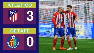 Atlético Madrid Dominates Getafe with 3Goal Victory Match Highlights [upl. by Stephannie]