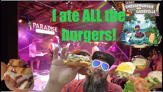 Caseville Cheeseburger Festival 2023 I ate ALL the burgers [upl. by Eiralc]