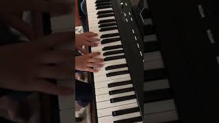 Playing seven nation army piano beginner practice [upl. by Anelrahs518]