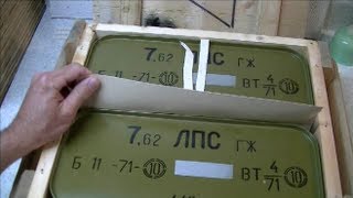 Uncrating Bulgarian 762x54R Ammo [upl. by Kizzee553]