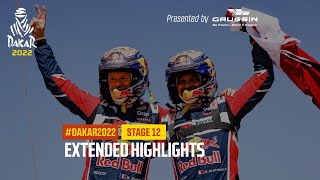 Extended highlights of the day presented by Gaussin  Stage 12  Dakar2022 [upl. by Laehcar]