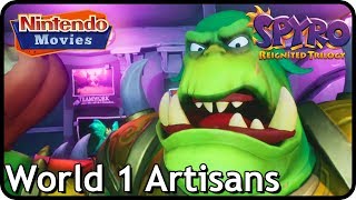 Spyro the Dragon  World 1 Artisans 120 Walkthrough All Gems All Dragons All Eggs [upl. by Pilif707]