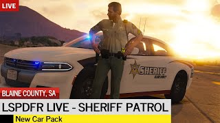 GTA 5 LSPDFR LIVE 🔴  Back in the county New Car Pack [upl. by Ecidna]