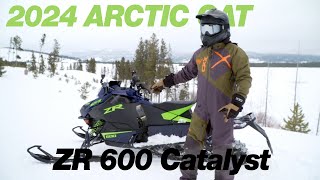 2024 Arctic Cat ZR 600 Catalyst First Burn [upl. by Eimmelc548]