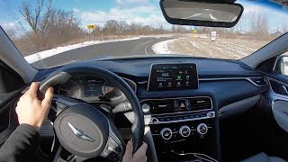 2019 Genesis G70 20T Sport 6Speed Manual  POV Review [upl. by Eissel482]