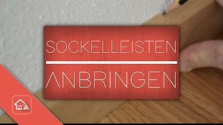 Sockelleisten anbringen  nageln  Heimwerker SPEZIAL [upl. by Adel]