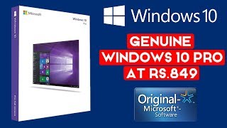 Buy Windows 10 Pro Genuine at Rs849  Lifetime Activation Key [upl. by Selden]