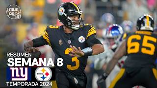 New York Giants vs Pittsburgh Steelers  Resumen NFL en español  Semana 8  NFL Highlights 2024 [upl. by Lipscomb]