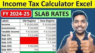 Tax calculation on salary income AY 202425  Standard Deduction in New Tax Regime  New Tax Regime [upl. by Keynes]