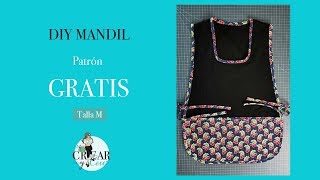 DIY Mandil con Bolsas  PATRÓN GRATIS  Mandil para Maestras [upl. by Mathilda790]