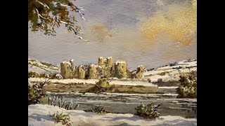 Caerphilly Castle in Snow Jan 2023 [upl. by Idet538]