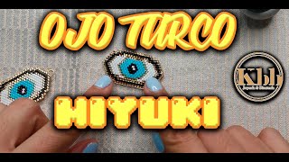 Ojo turco miyuki Tutorial punto brick paso a paso [upl. by Ralleigh898]