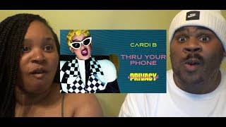 CARDI B  THRU YOUR PHONE NOT BLEACH LMAO  REACTION [upl. by Aurthur562]