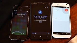 Cortana vs Siri vs Google Now battle [upl. by Brucie303]