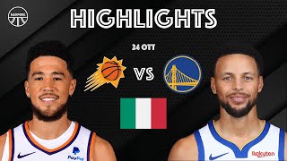 32 PUNTI DI BOOKER VS WARRIORS Highlights Warriors vs Suns 24 Ott NBA ITA [upl. by Jr]