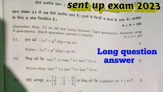 sent up exam 2023 question paper class 12 math subjective intermediate sent up examination 2023 [upl. by Theresa196]