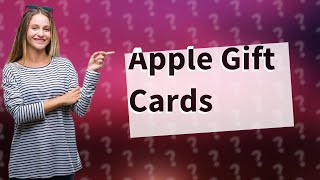 Do Apple gift cards only work in the US [upl. by Kcinom]