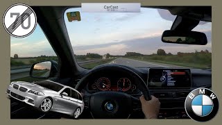 BMW 530d F11  Top Speed Drive on the German Autobahn  POV by CarCast 4K [upl. by Vasileior349]