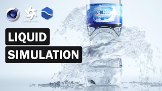 3D Liquid Simulations in C4D amp Realflow [upl. by Ideih802]