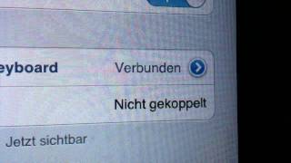 Wireless Keyboard mit iPad verbinden [upl. by Nilekcaj]