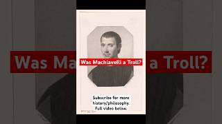 Was Machiavelli Serious  history machiavelli shorts [upl. by Leunamme969]